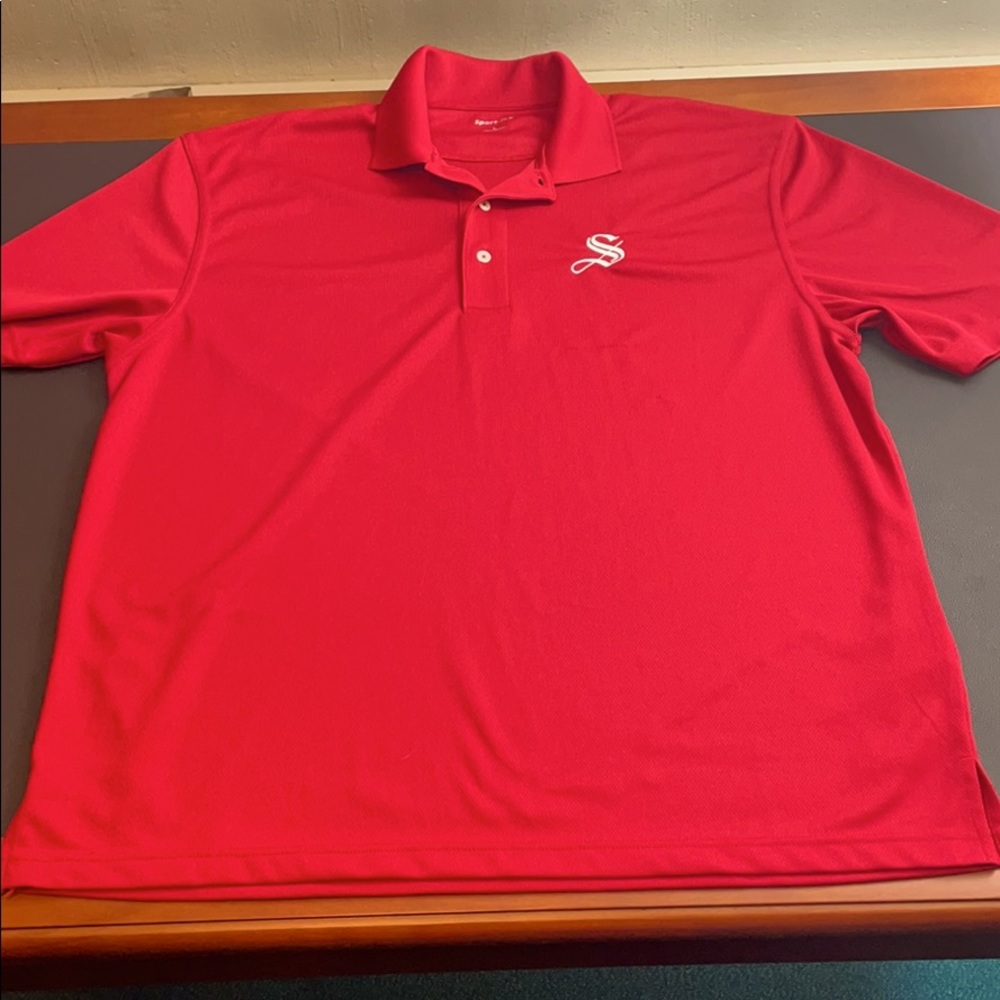 Sport-Tek Large Dri-Fit Red Polo!